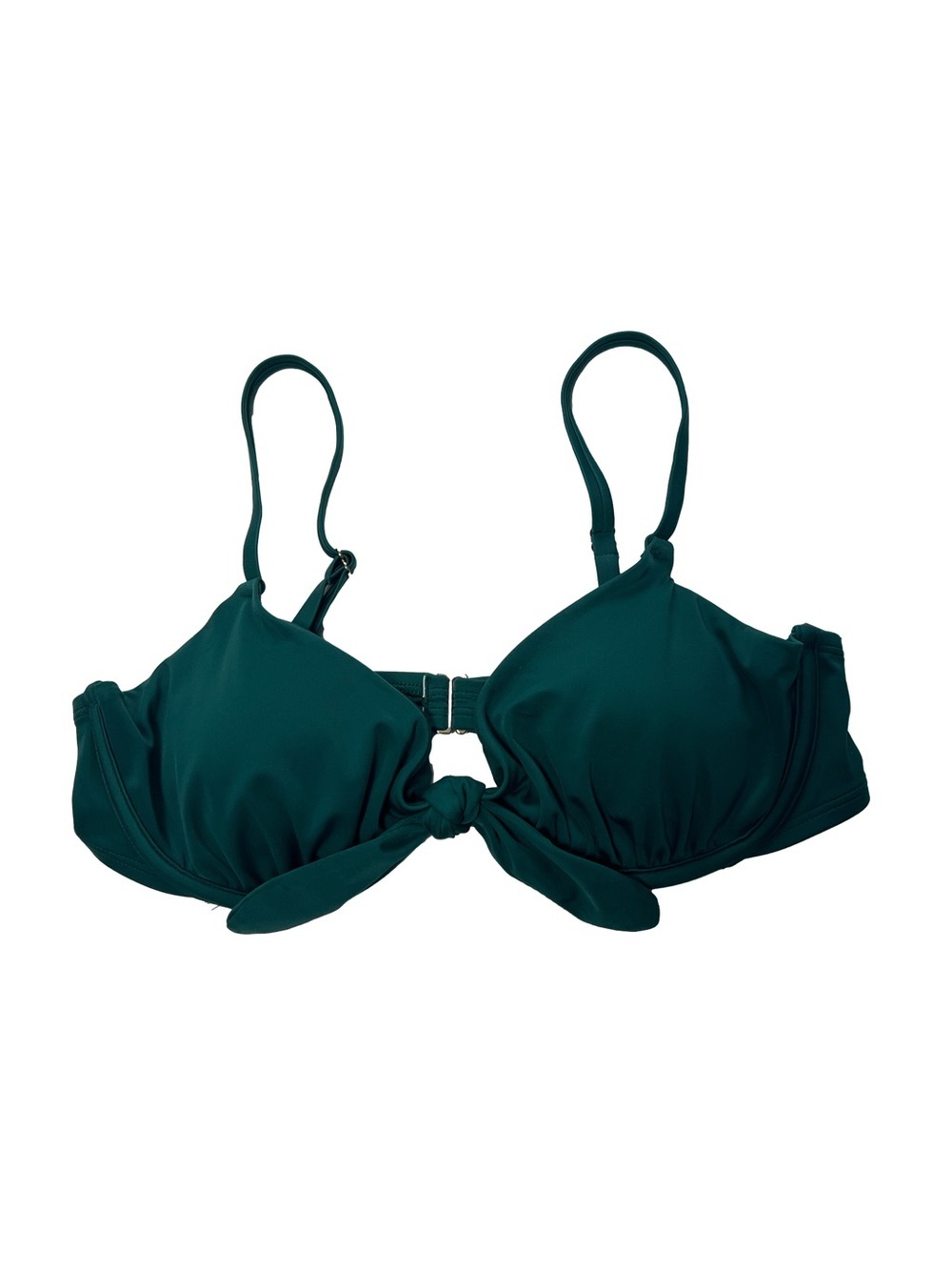 Shade and Shore Green Underwire Bikini Top Size 36D